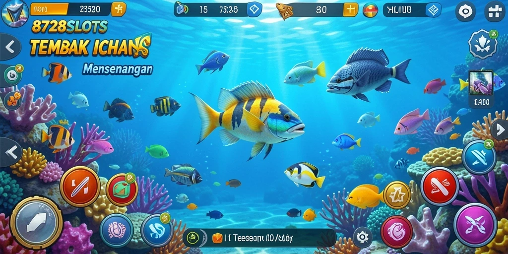 Gameplay seru menangkap ikan di 8728SLOTS.