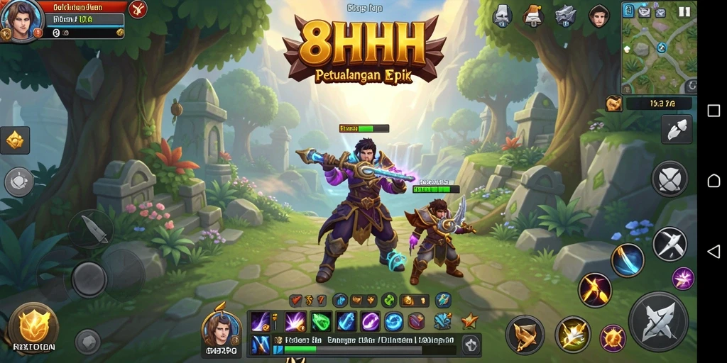 Screenshot 8HHH menampilkan aksi seru dari gameplay RPG.