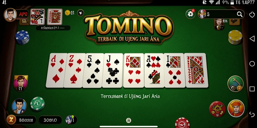 Screenshot gameplay API77 menampilkan aksi seru permainan Domino.