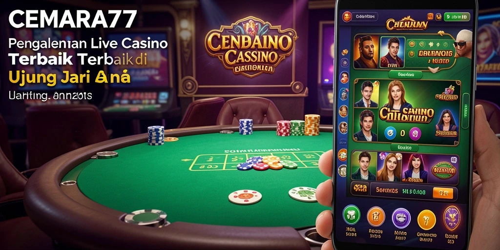 Tampilan menarik dari gameplay Live Casino CEMARA77 yang menggugah selera.