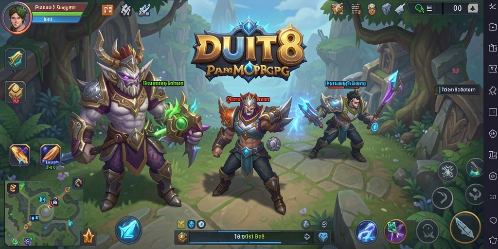 Gameplay seru di dalam dunia luas DUIT8 yang penuh petualangan.