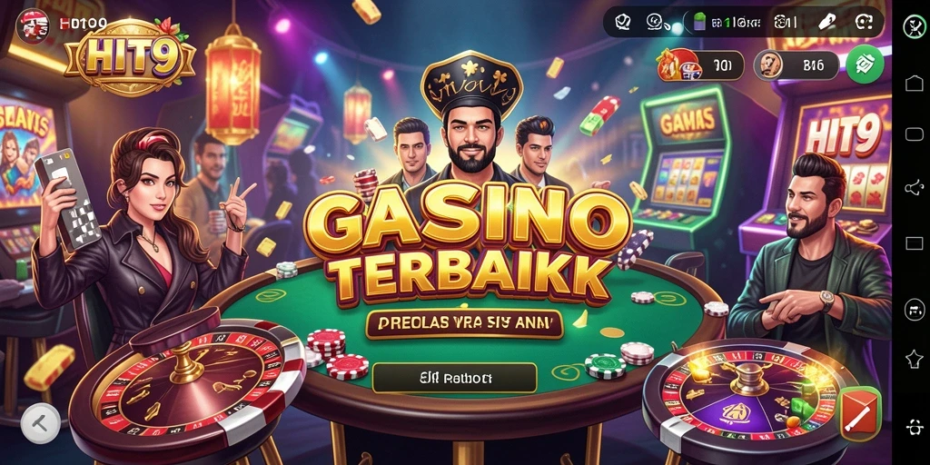 Tangkapan layar utama HIT9 menunjukkan gameplay Kasino yang menarik dan interaktif.