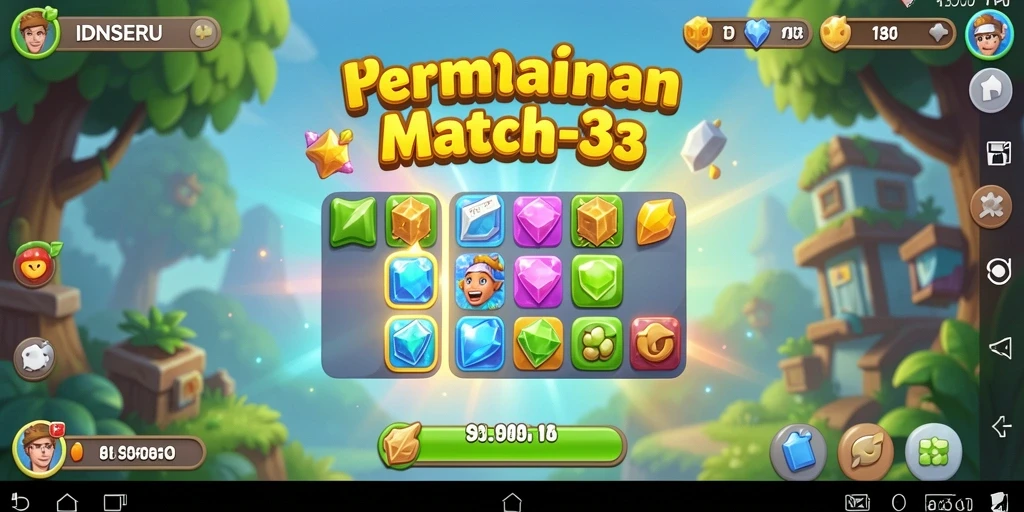 Tampilan gameplay <strong>IDNSERU</strong> yang seru dan penuh warna.