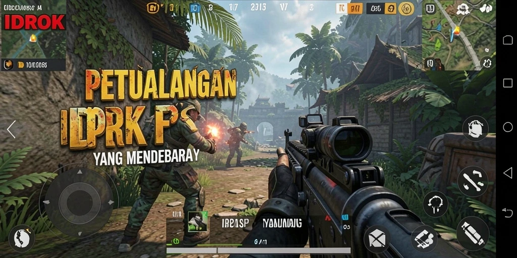 Tangkapan layar dari pertempuran mendebarkan di IDROK dengan aksi yang cepat.