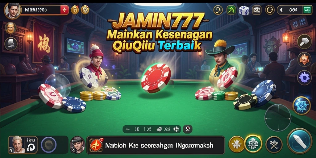 Tampilan menarik dari gameplay seru QiuQiu di JAMIN777.