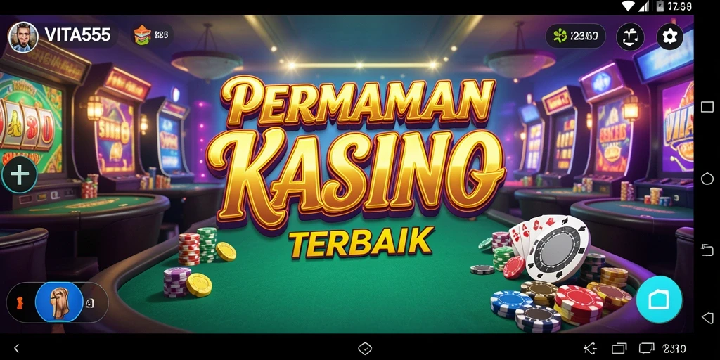 Tampilan menarik dari gameplay kasino di VITA555.